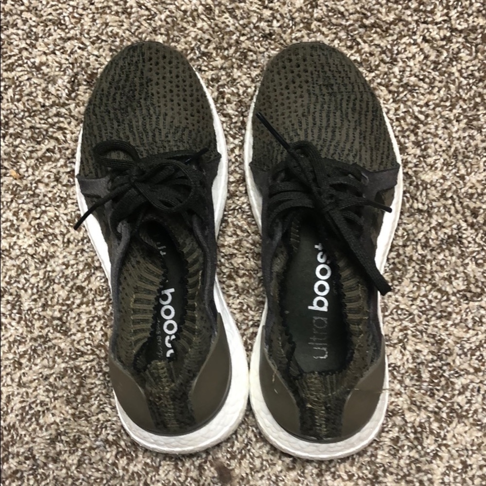 olive green ultra boost size 5